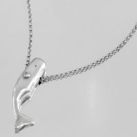 گردنبند نهنگ نقره/whale سان نفیسی جولری Whale Necklace