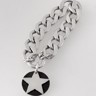 دستبند نقره کارتیه با آویز ستاره