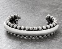 دستبند نقره حباب سان نفیسی جولری Bubble silver bracelet