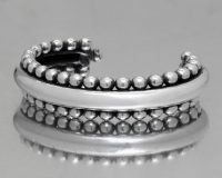 دستبند نقره حباب سان نفیسی جولری Bubble silver bracelet