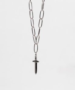 گردنبند شمشیر نقره سان نفیسی جولری The sword of justice silver necklace