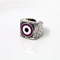 Square Purple Magic Eye Ring