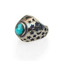 Universe Silver & Turquoise Ring