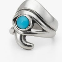 Eye of Horus Ring with Turquoise