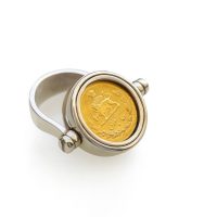 Pahlavi Gold Coin Ring