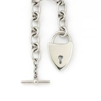 the heart lock chain bracelet
