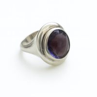 Amethyst & Silver Ring