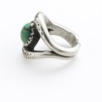 Gemstone Eye Silver Ring
