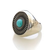 Mandala Gemstone Silver Ring