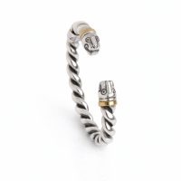 Rolling Gold & Silver Cuff
