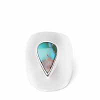 Teardrop Ring with Turquoise