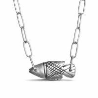 silver necklace