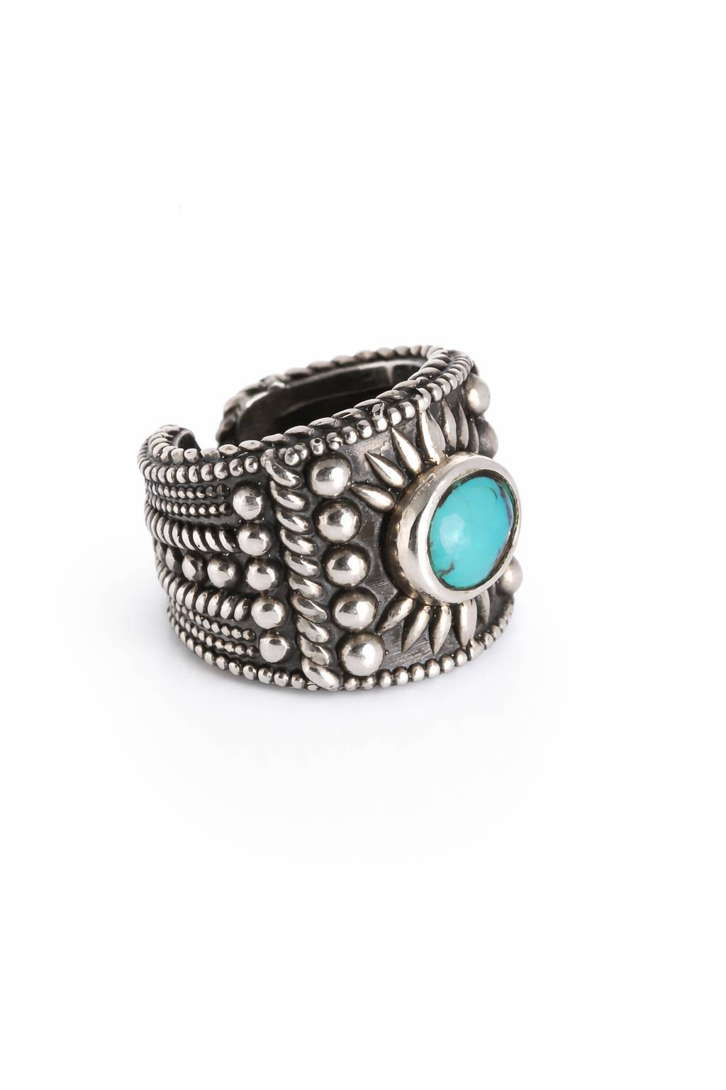 Turquoise Silver Ring - Image 2