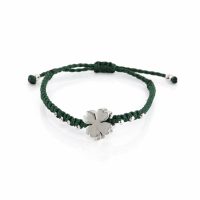Woven silver bracelet