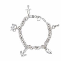 Woven silver bracelet