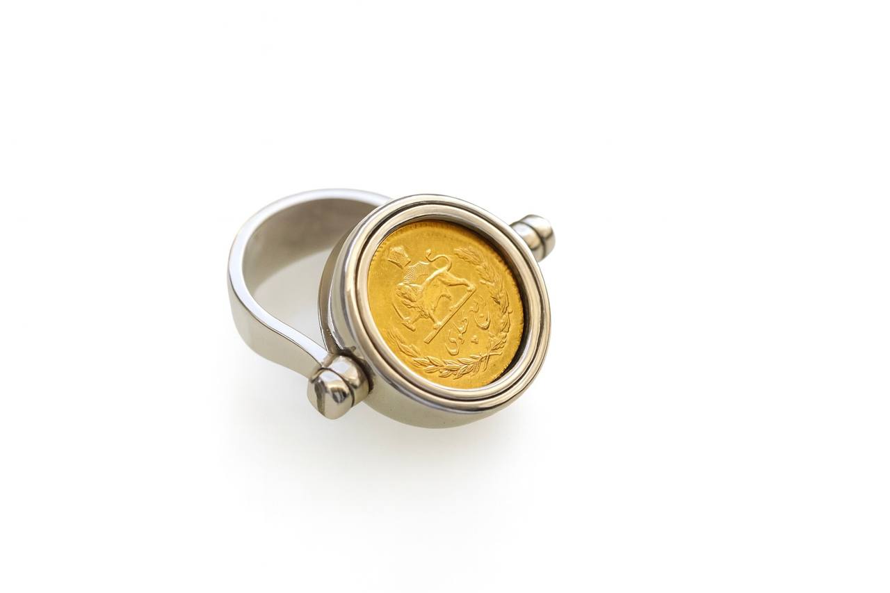 The Lion and Sun interpreted through historical Persian coin jewelry by SUN NAFISSI