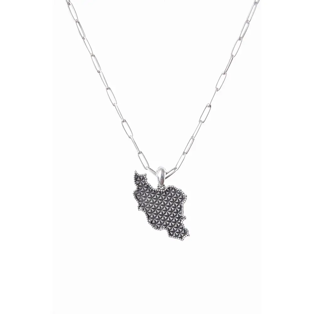 silver necklace